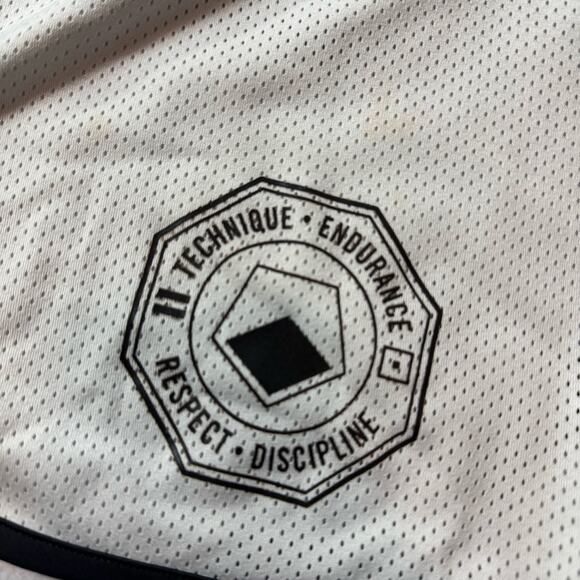 Reebok UFC Playdry Shorts white and black Respect the fight Small - Picture 7 of 13